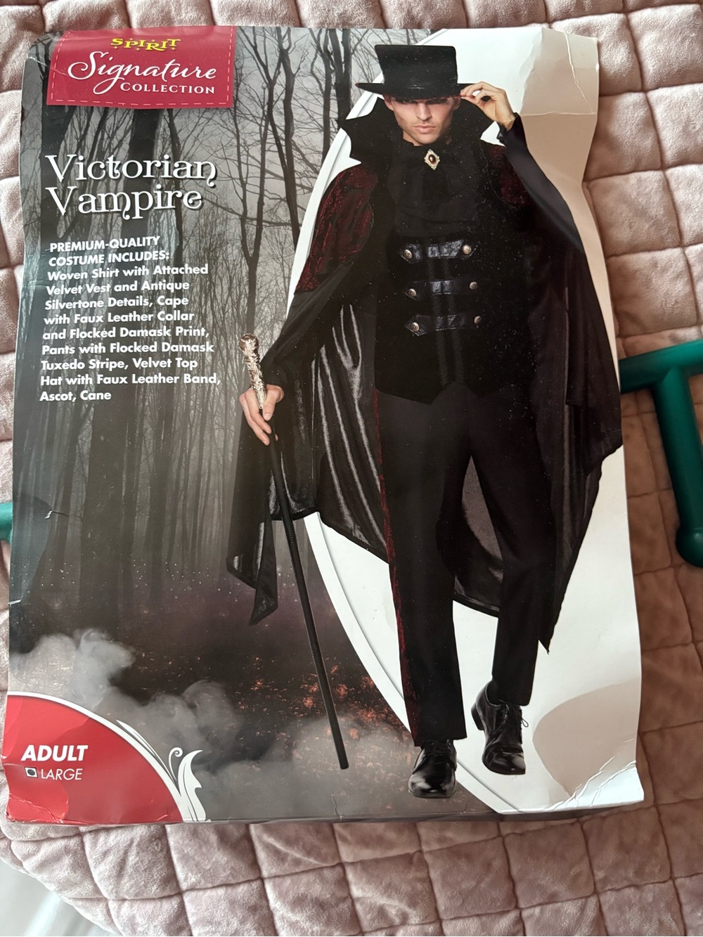 Signature Collection Victorian Vampire Costume - Black